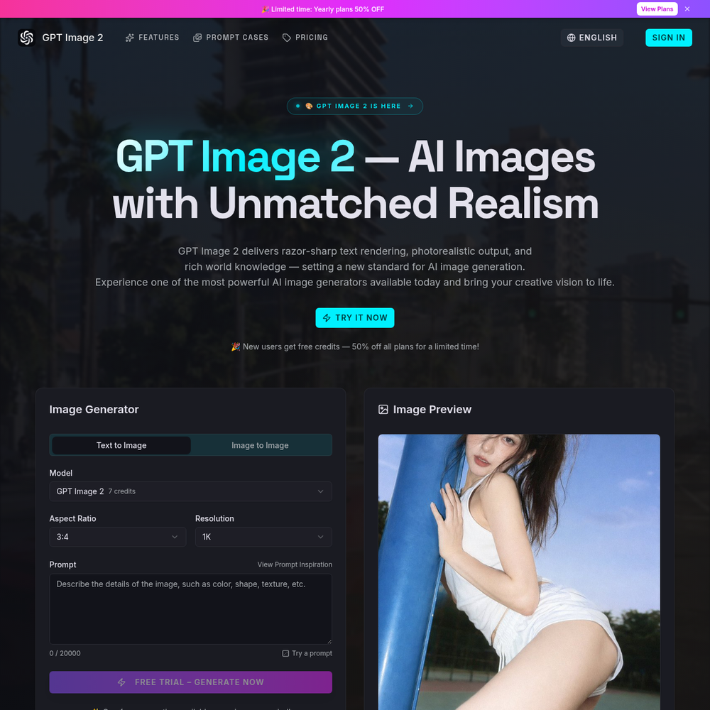 GPT Image 2 website screenshot GPT Image 2 website screenshot