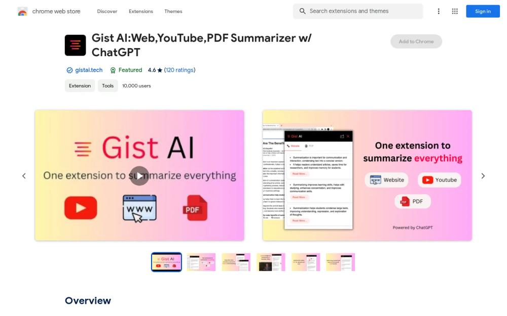 Gist AI website screenshot Gist AI website screenshot