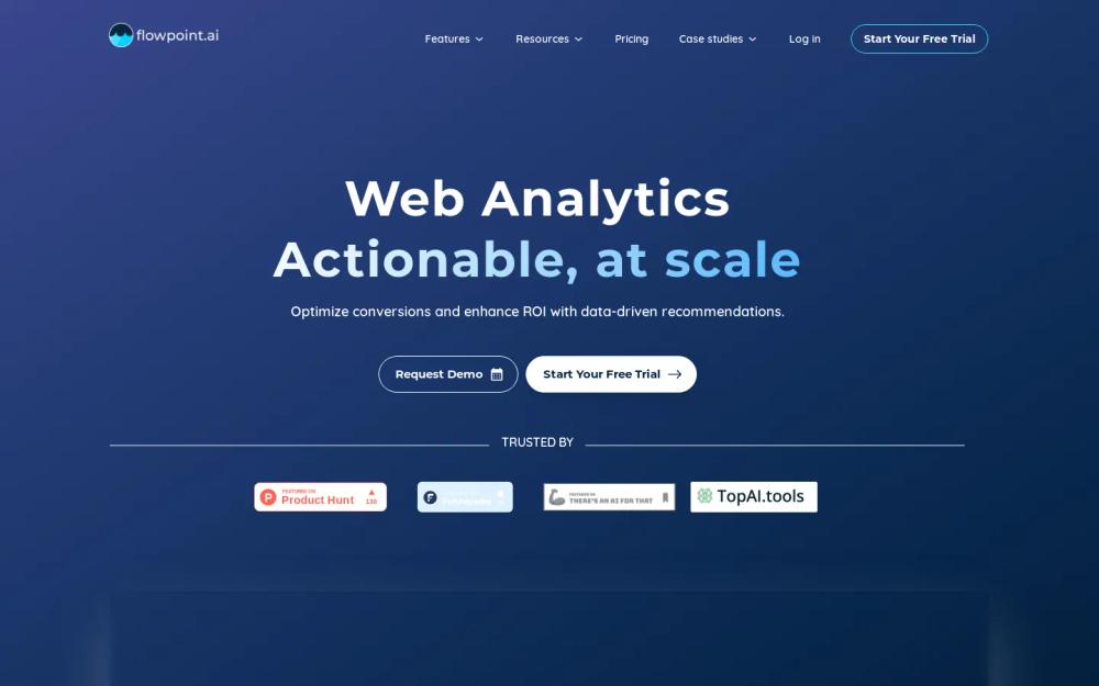 Flowpoint website screenshot Flowpoint website screenshot