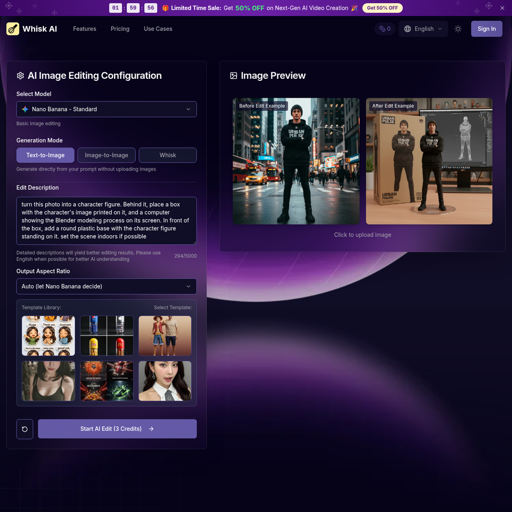 Whisk AI website screenshot Whisk AI website screenshot