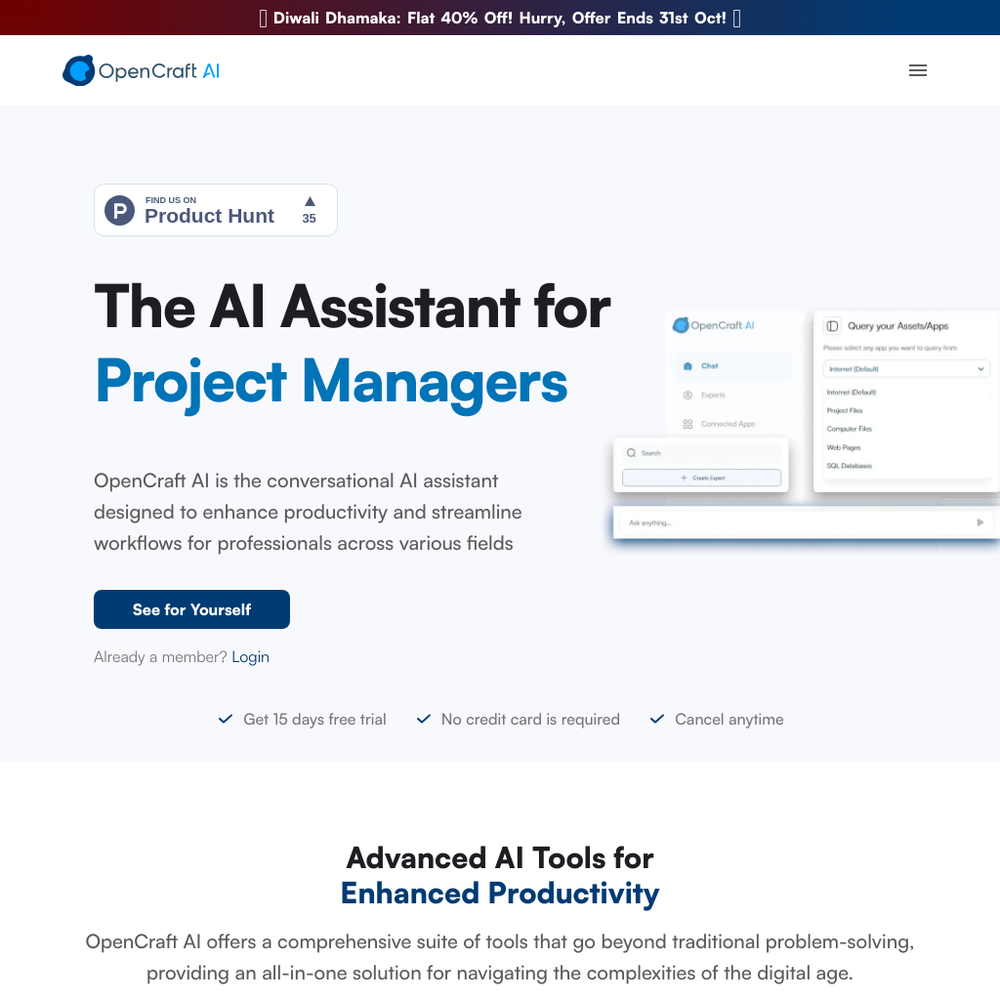 OpenCraft AI website screenshot OpenCraft AI website screenshot