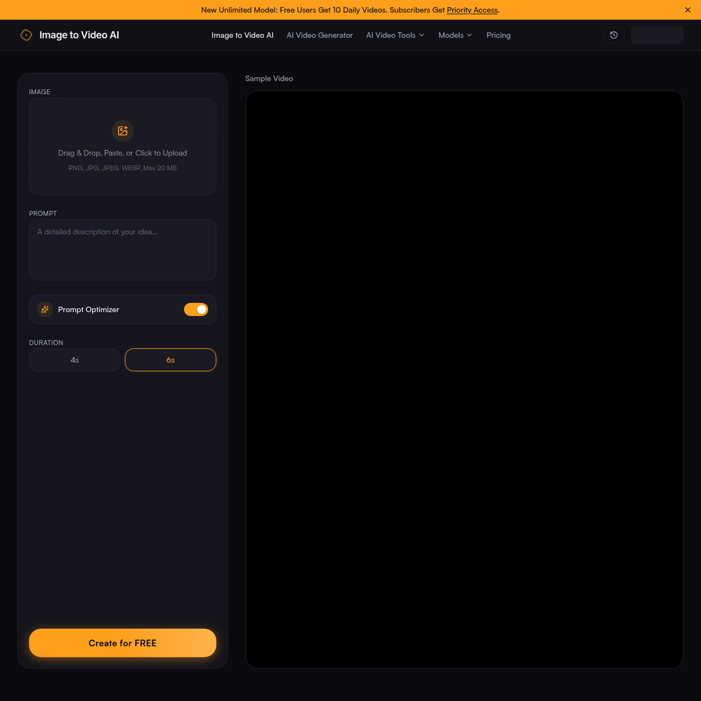 ImgToVideoAI website screenshot ImgToVideoAI website screenshot