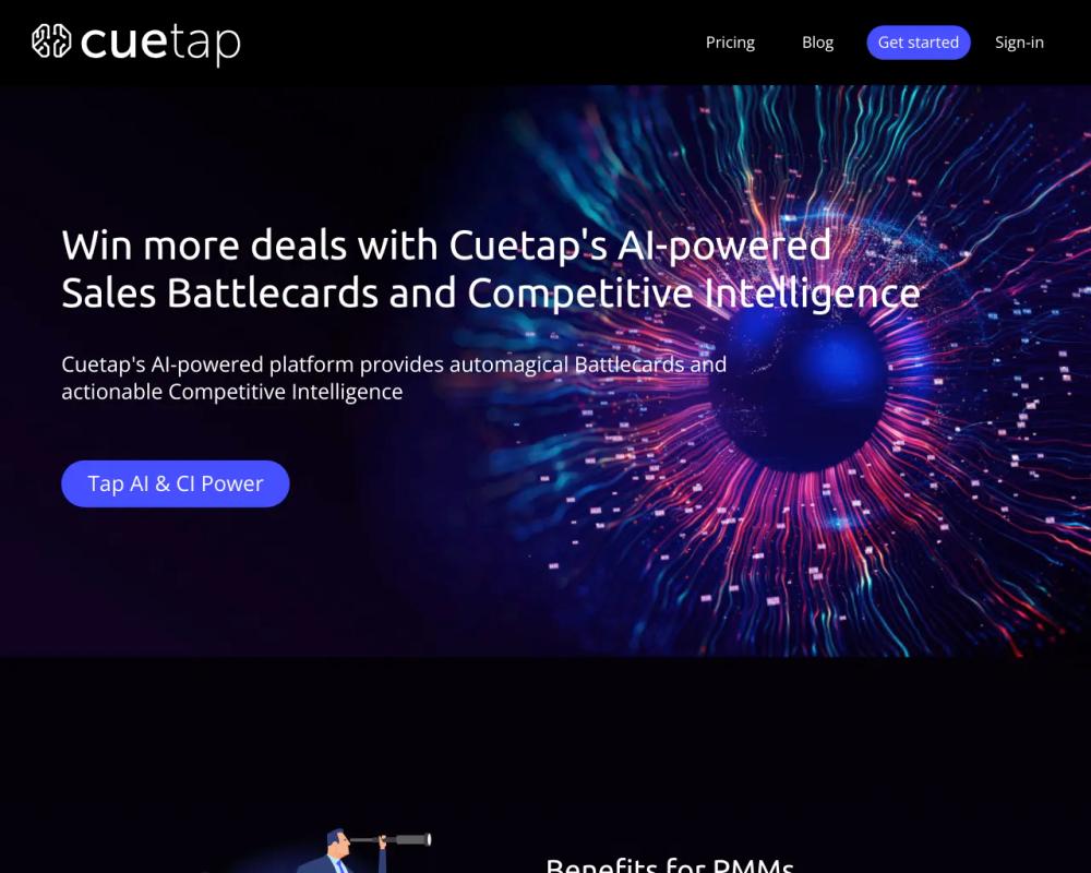 Cuetap.com website screenshot Cuetap.com website screenshot