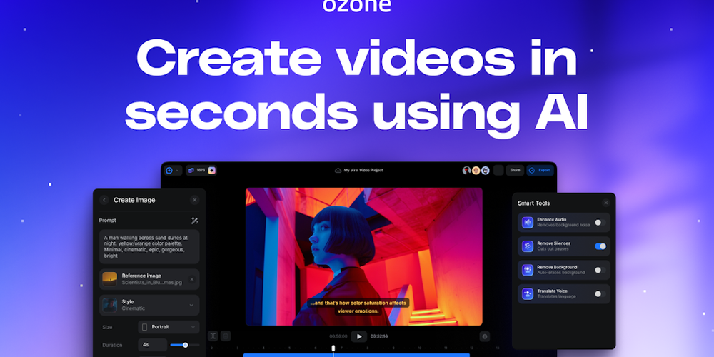 Ozone website screenshot Ozone website screenshot