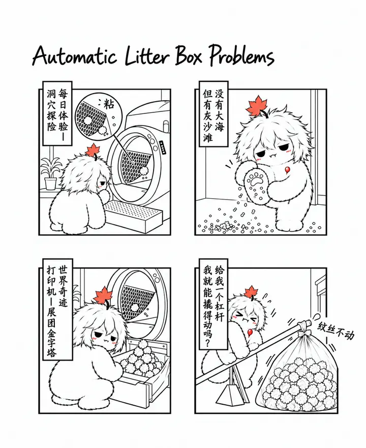 使用自动猫砂盆的烦恼