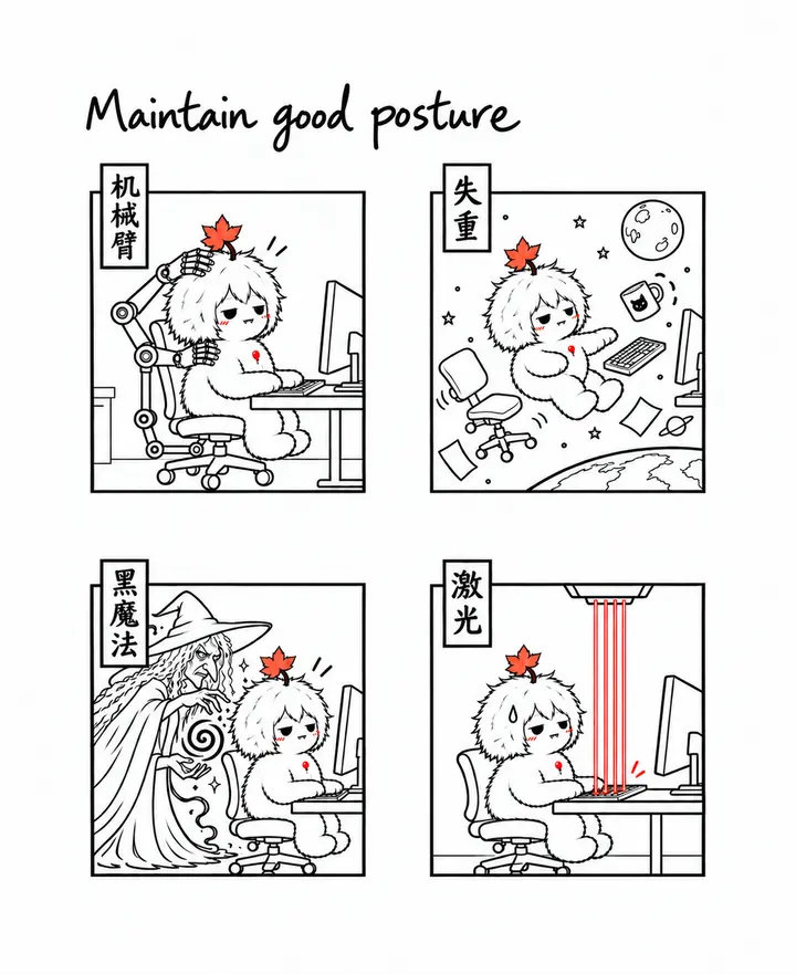 保持体态！！