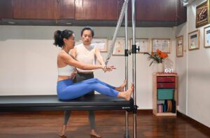 Pilates Ladder Barrel Stretch