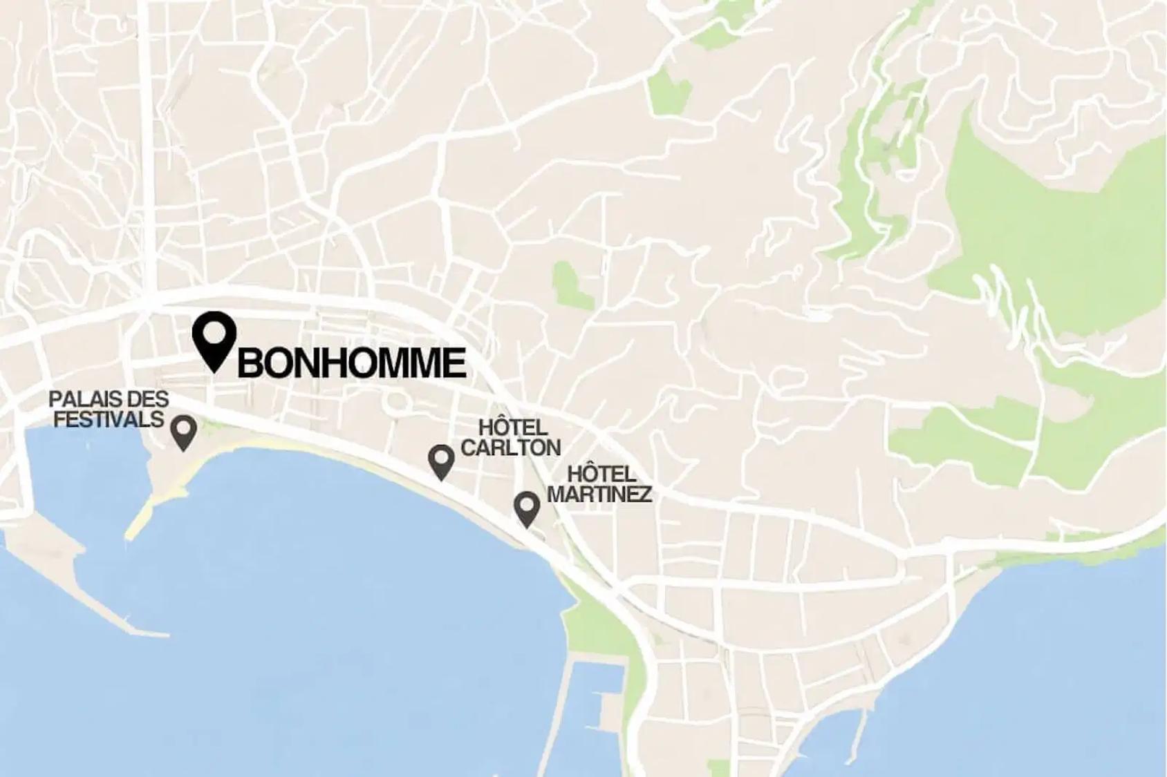 Map of Villa Octopus location in Cannes