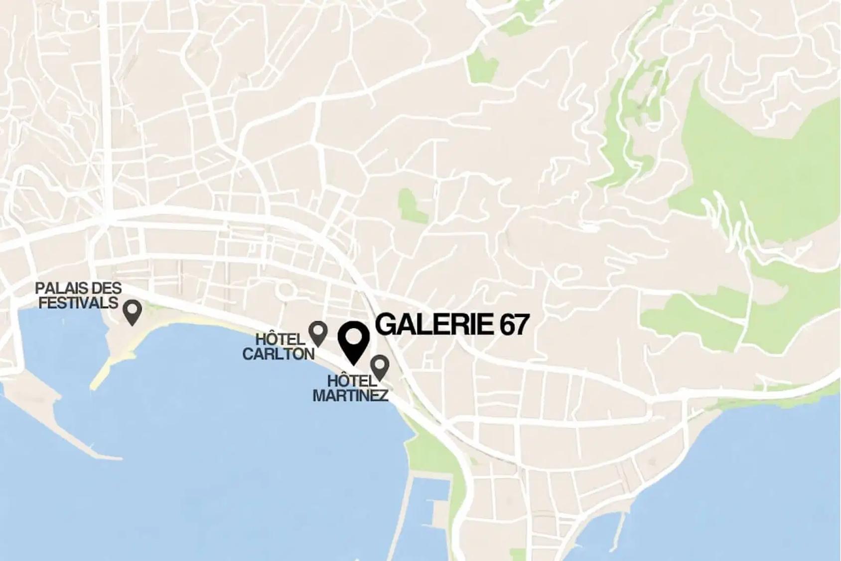 Map of Villa Octopus location in Cannes