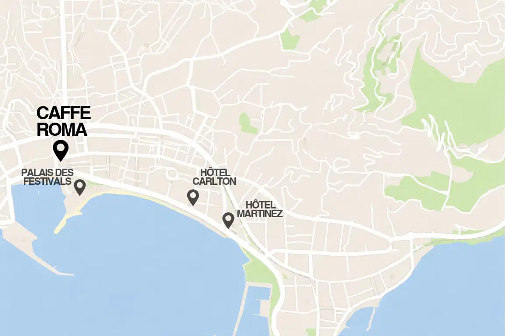 Map of Villa Octopus location in Cannes