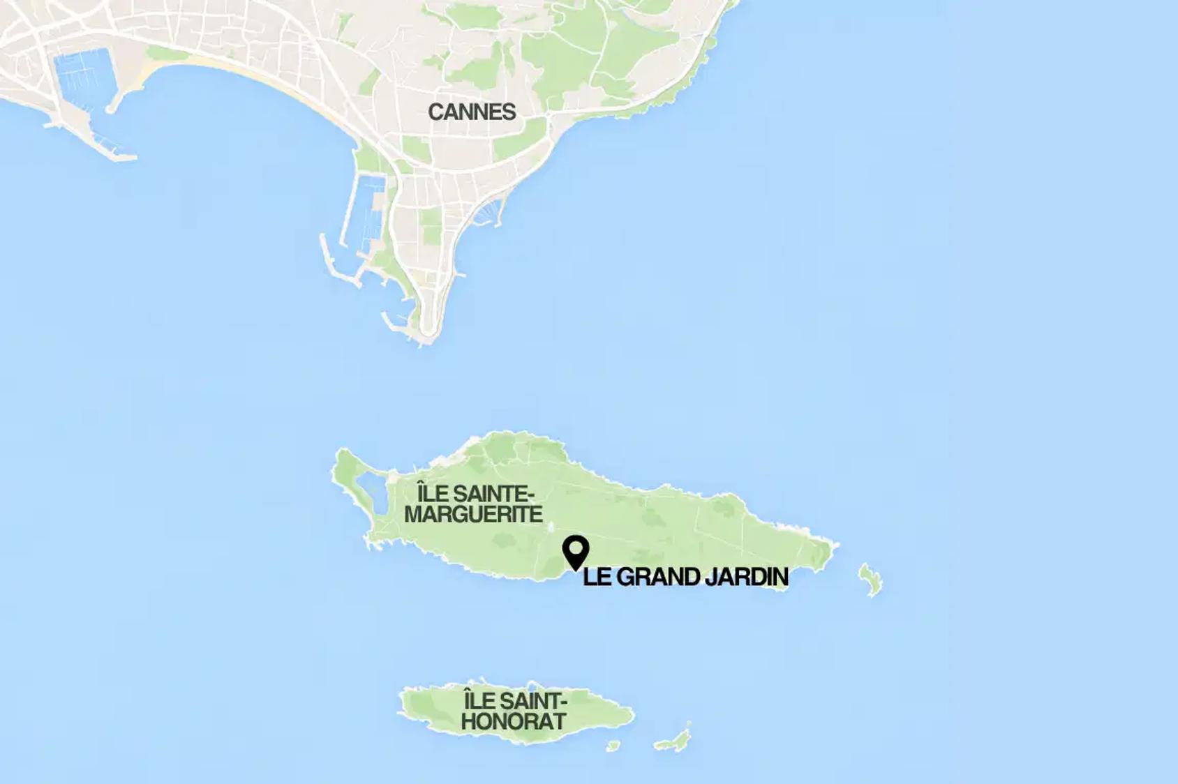 Map of Villa Octopus location in Cannes