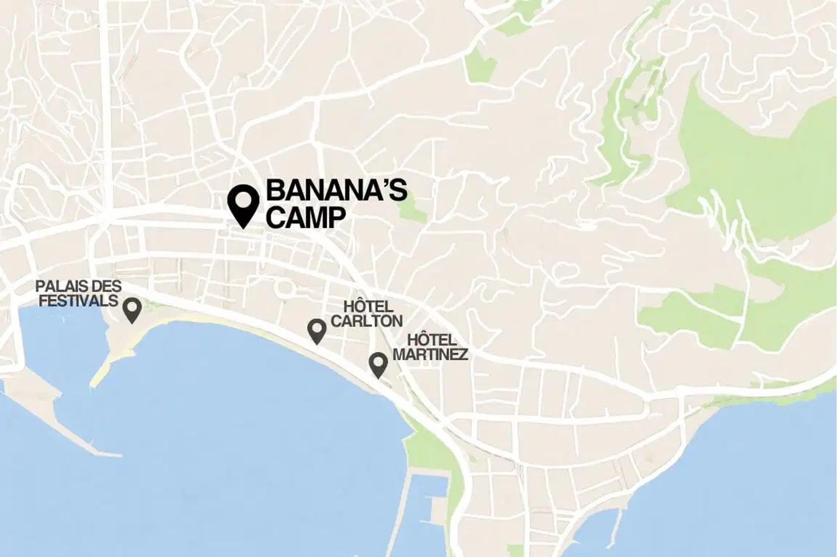 Map of Villa Octopus location in Cannes