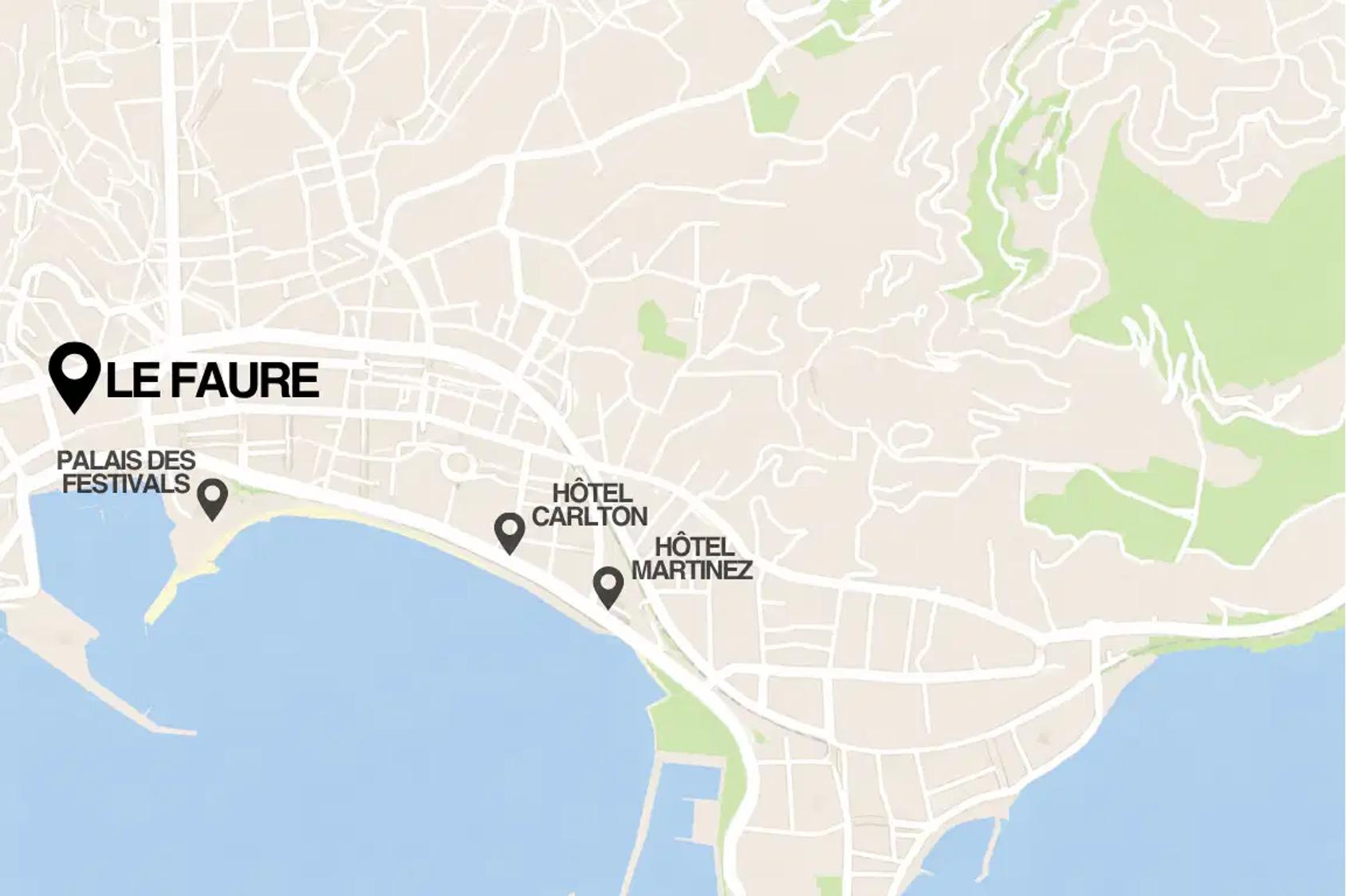 Map of Villa Octopus location in Cannes