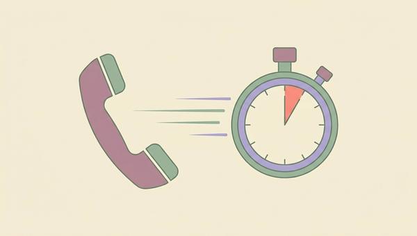 Flat line-art of a telephone handset beside a stopwatch, illustrating the voice agent latency budget