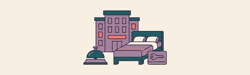 Hotel & Lodging PMS header illustration