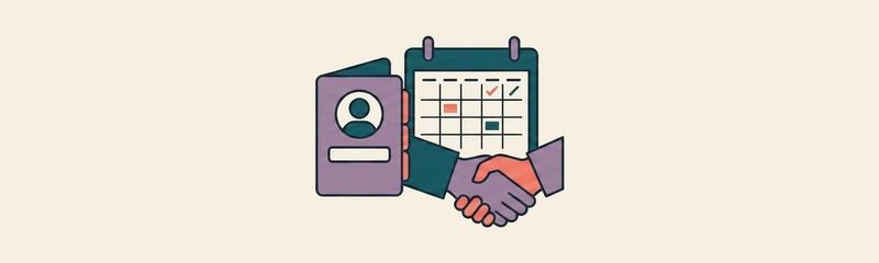 SMB CRM & Client Management header illustration