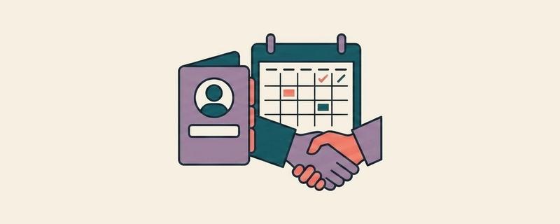 SMB CRM & Client Management header illustration