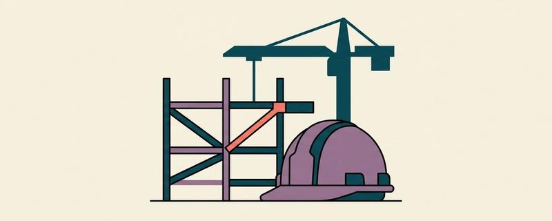 Construction header illustration