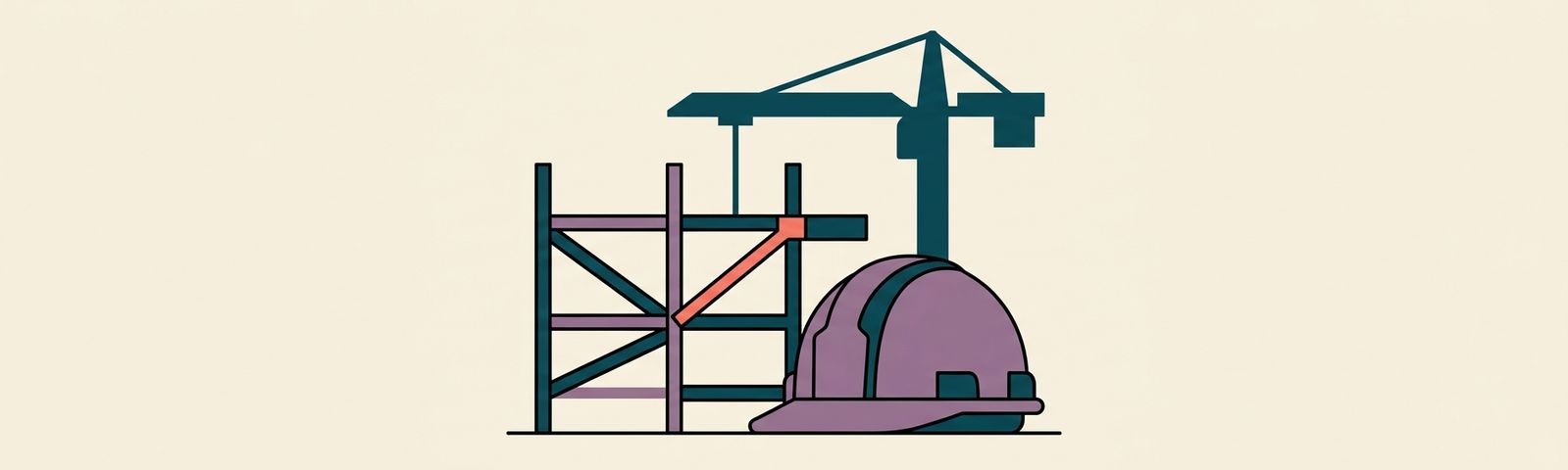 Construction header illustration