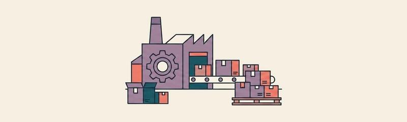 Manufacturing & Distribution ERP header illustration