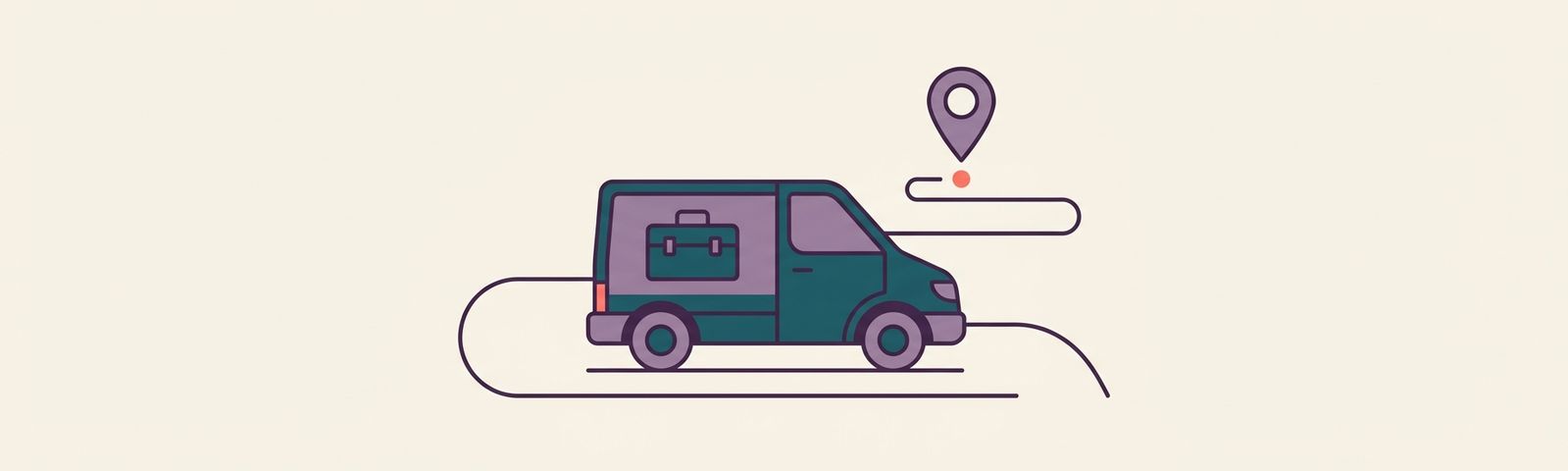 Field Service Management header illustration