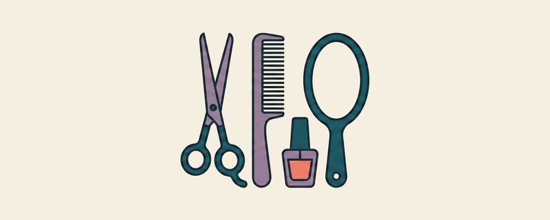 Salon, Spa & Beauty header illustration