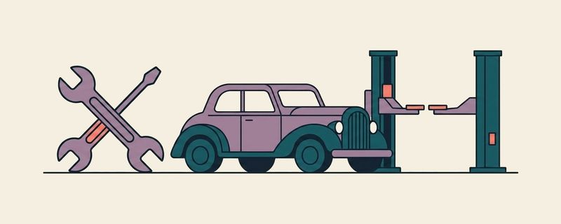 Auto Repair Shop Management header illustration