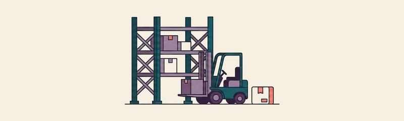 Supply Chain & Warehouse header illustration