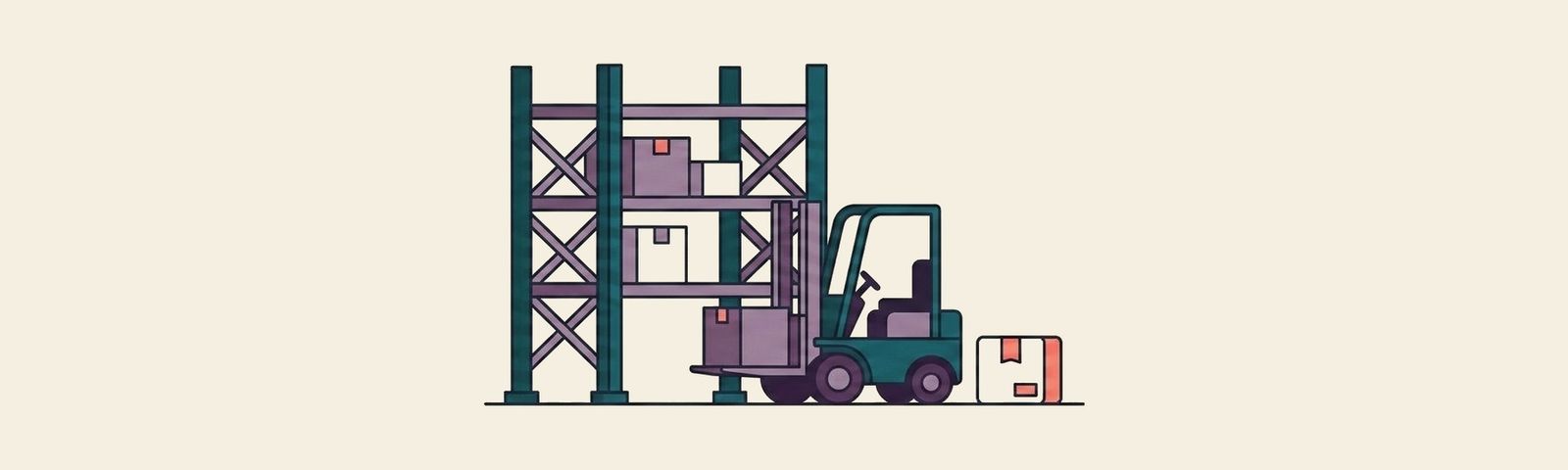 Supply Chain & Warehouse header illustration