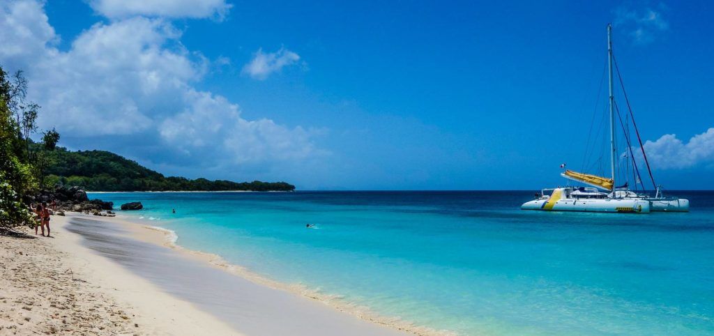 Anse Canot beach in Marie-Galante, Guadeloupe