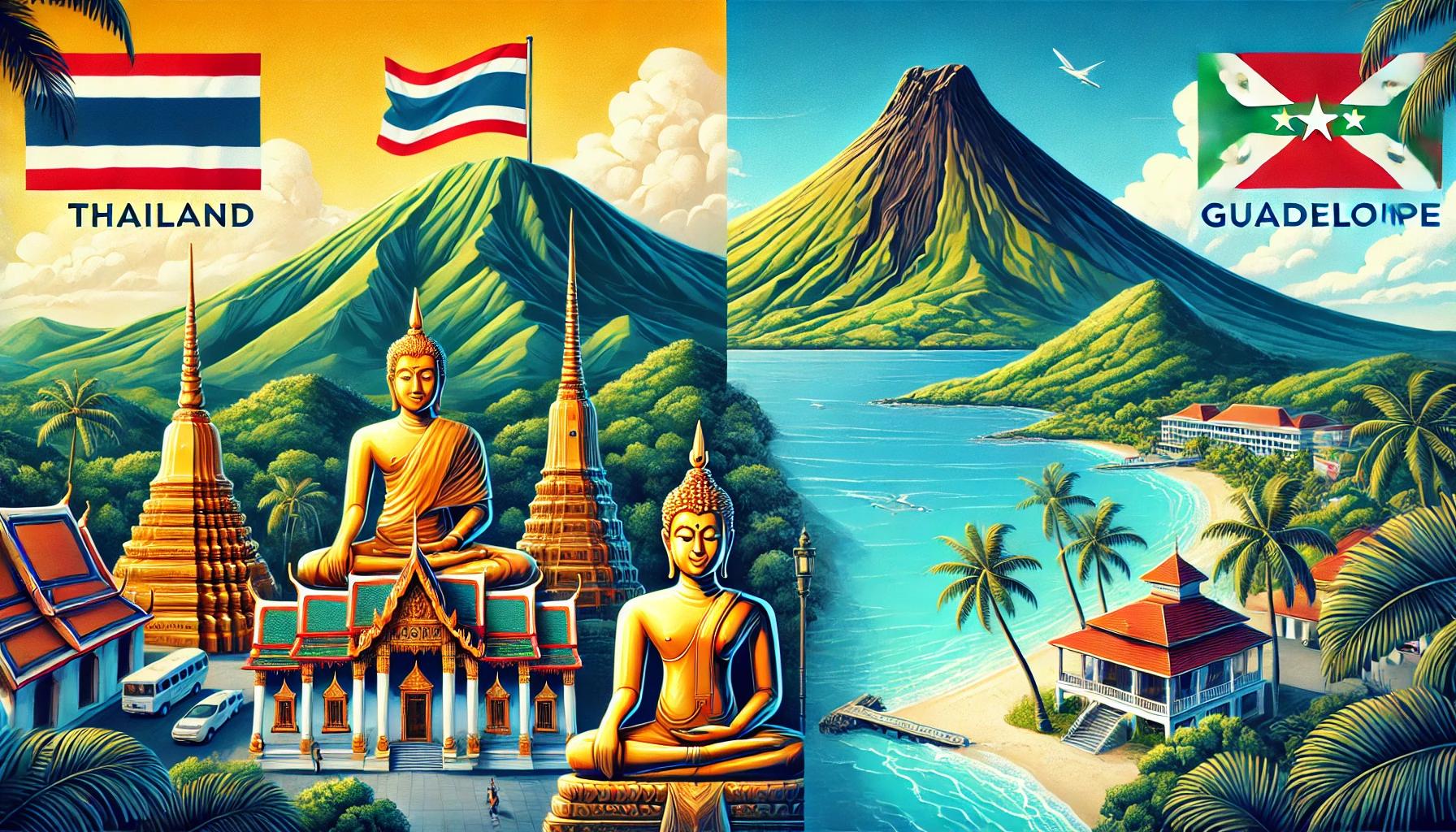 comparatif destionation thaïlande vs guadeloupe