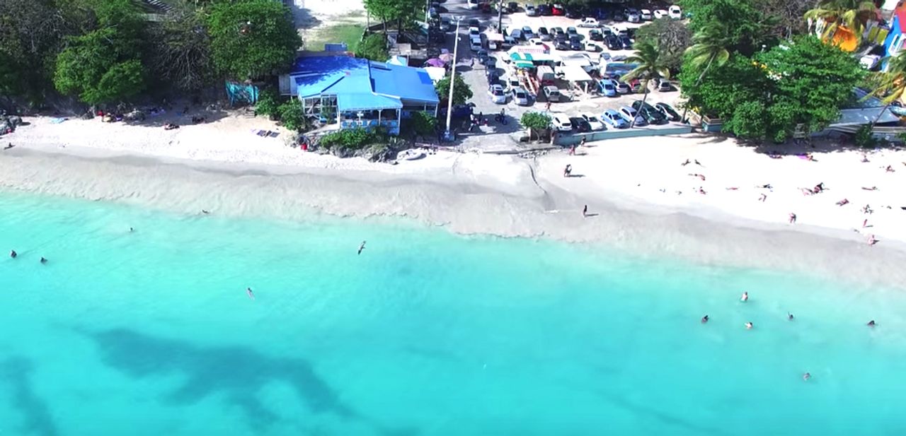 La Datcha beach in Gosier, Guadeloupe