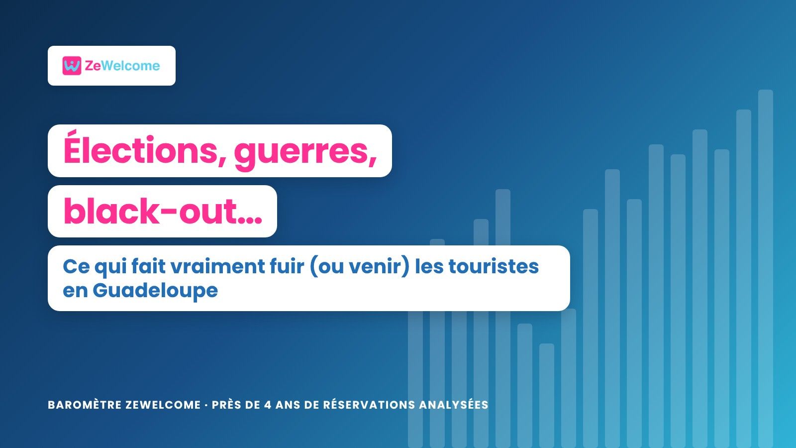 Élections, guerres, black-out : ce qui fait vraiment fuir ou venir les touristes en Guadeloupe, baromètre ZeWelcome