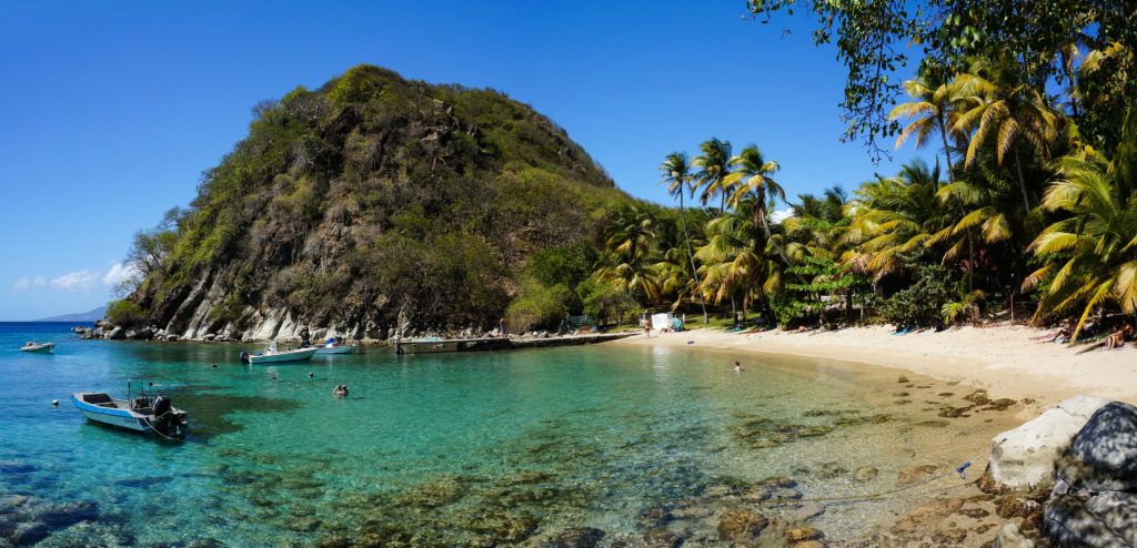 Pain de Sucre beach in Les Saintes, Guadeloupe