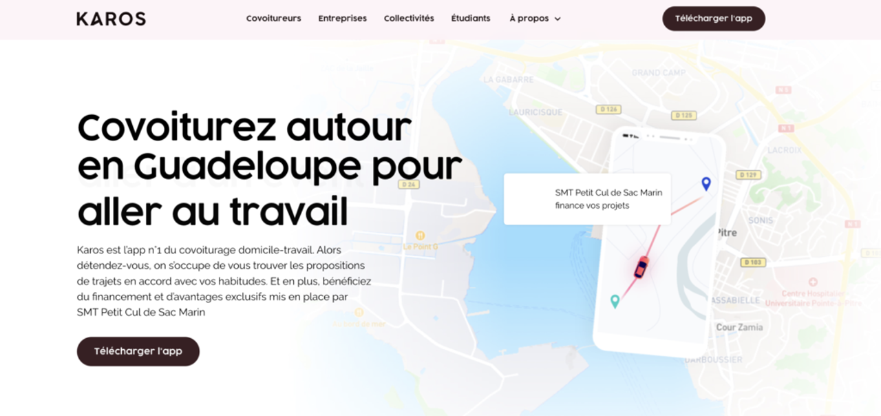 Carpooling in Guadeloupe