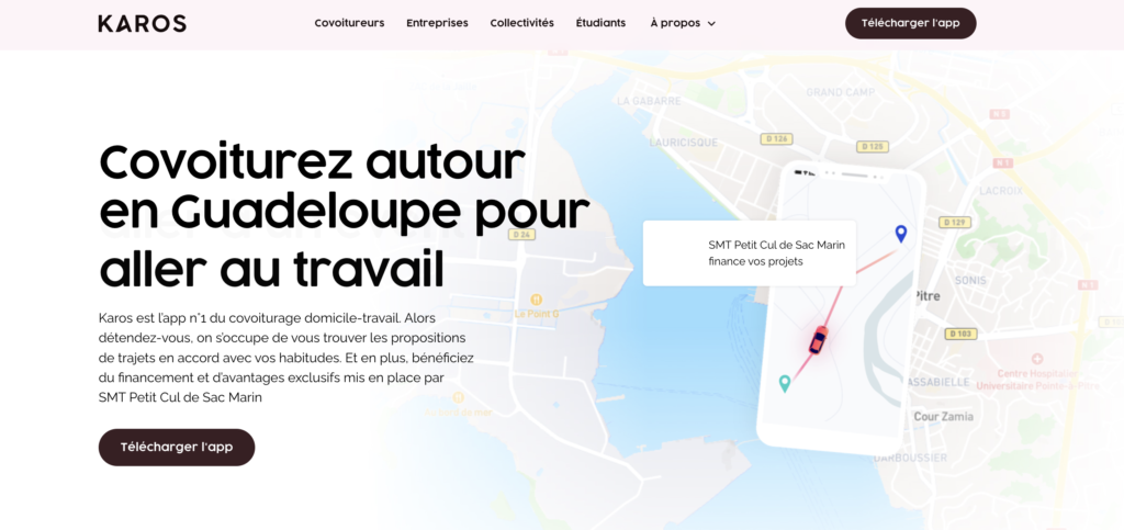 Carpooling in Guadeloupe