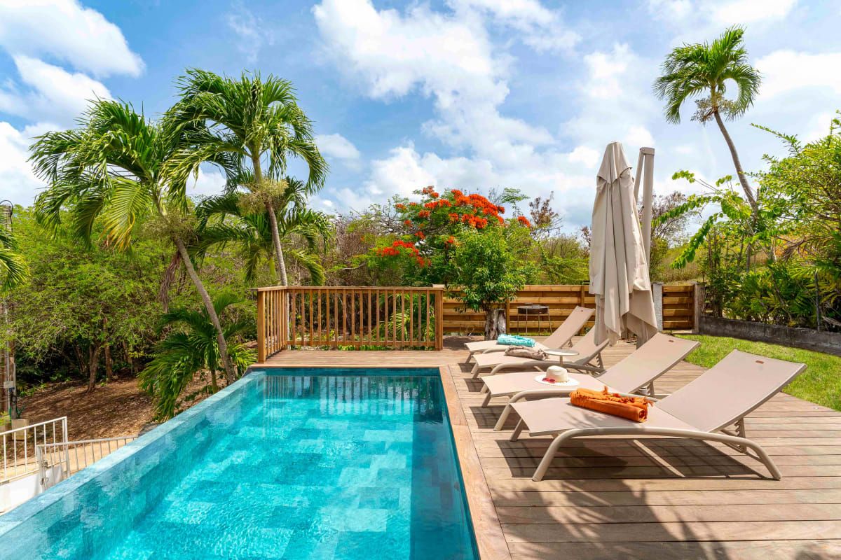 Villa en Guadeloupe avec citerne contre coupure eau secteur Saint-François Sainte-Anne Gosier Le Moule
