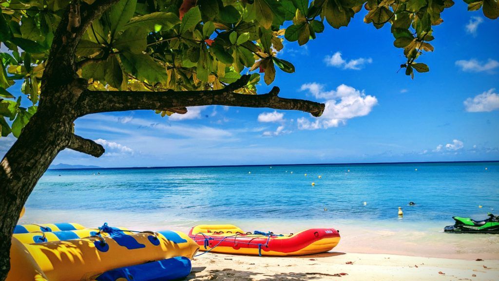 Souffleur beach in Port-Louis, Guadeloupe