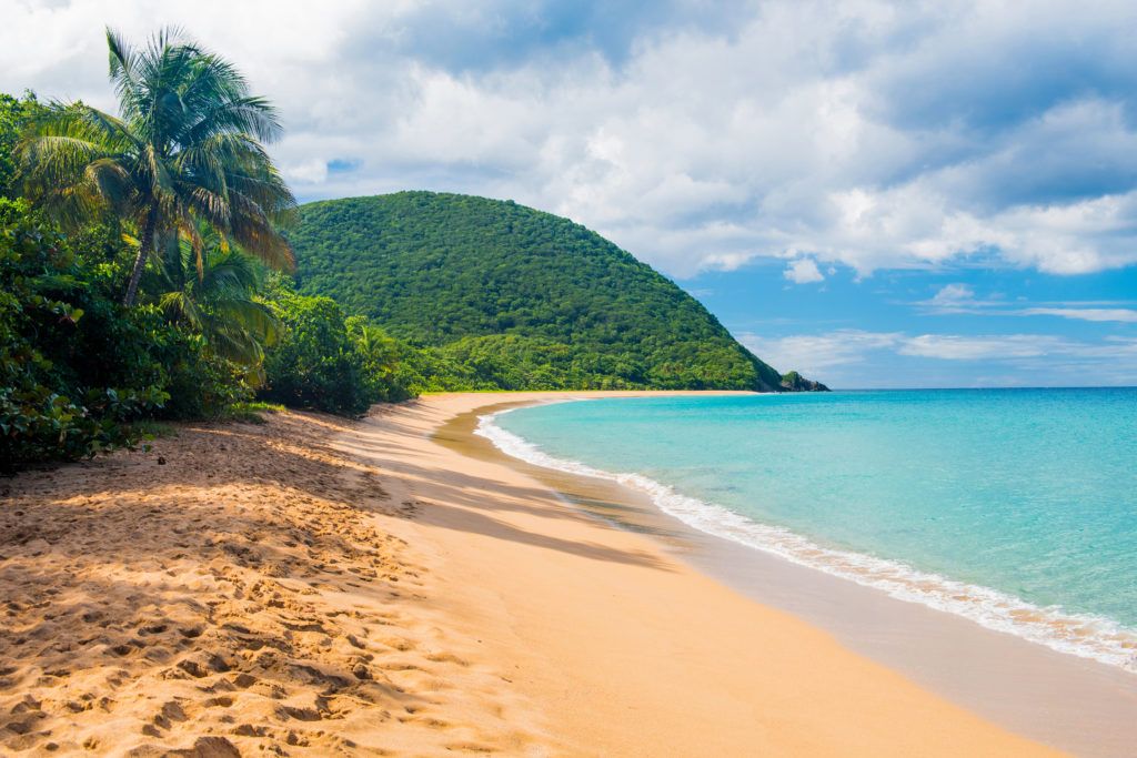 Grande-Anse beach in Deshaies, Guadeloupe