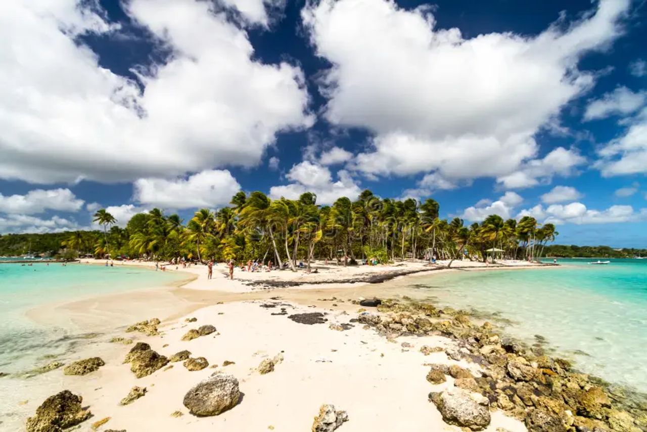 Caravelle beach in Guadeloupe