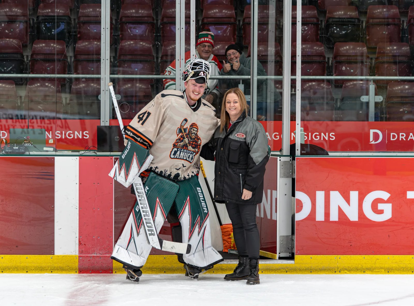Ross Miller at his Man of the Match presentation after Cardiff's home win over Slough.