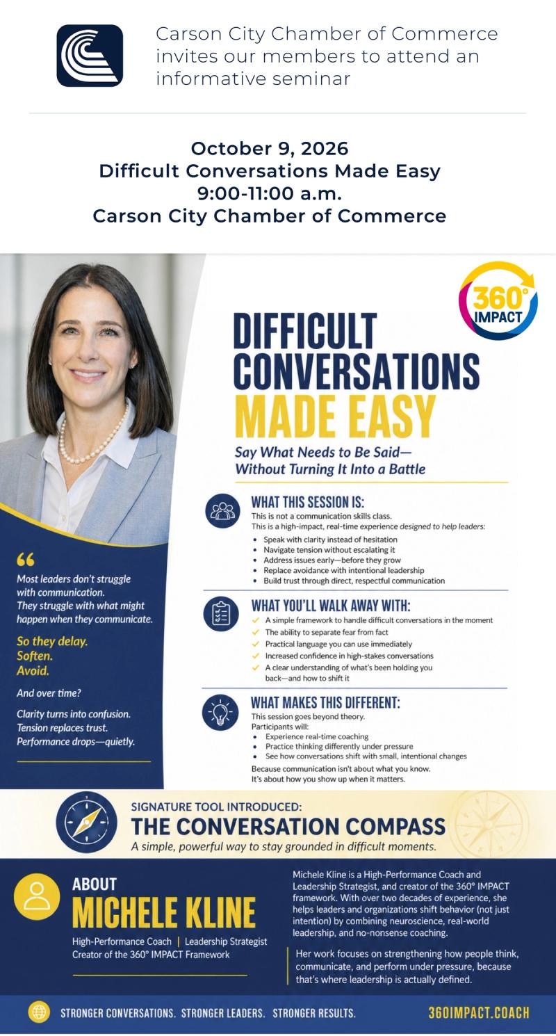 Seminar: Difficult Conversations Made Easy Flyer