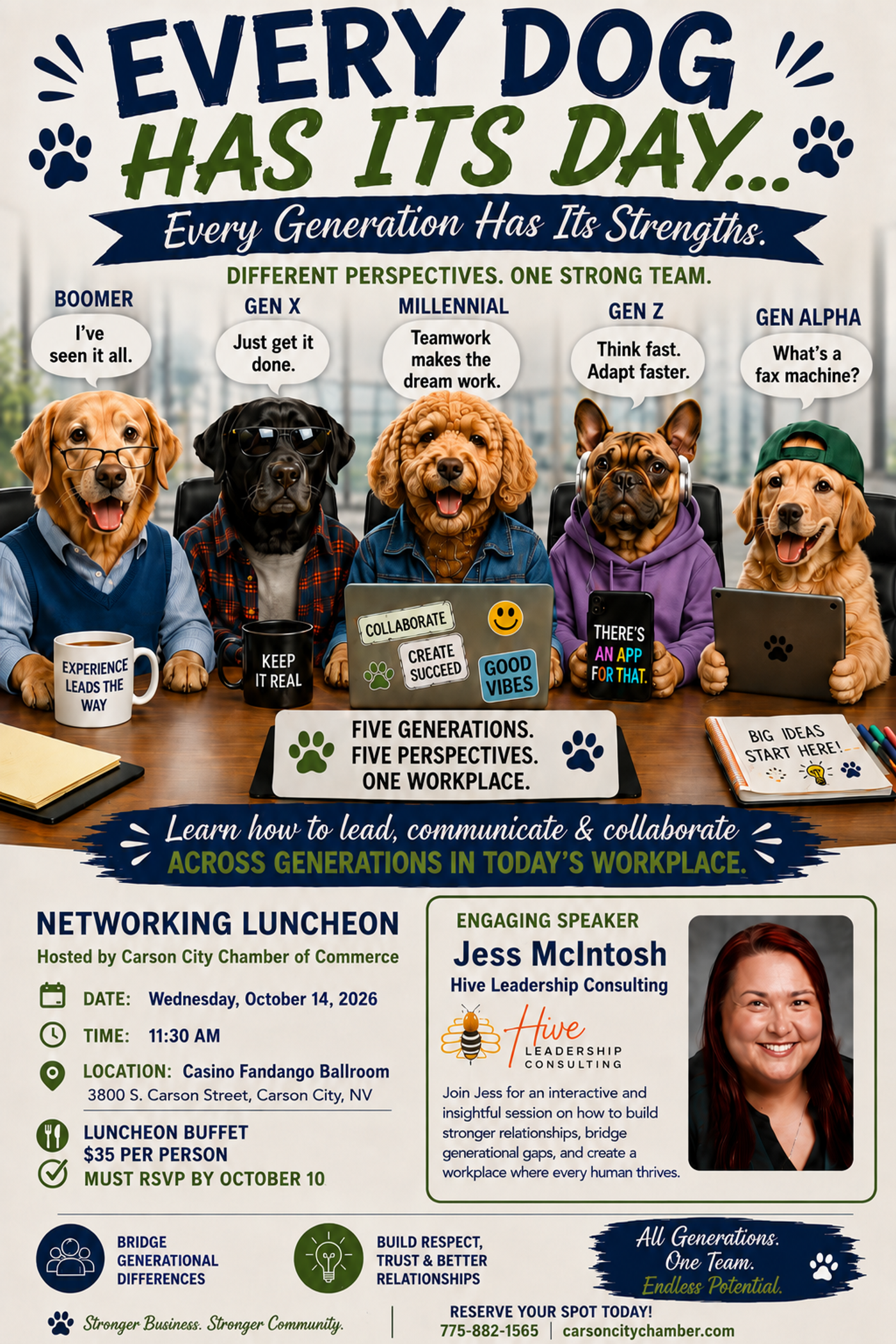 Chamber Soup's On Luncheon Flyer