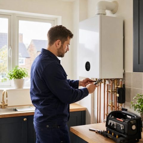 RW Miller boiler installation