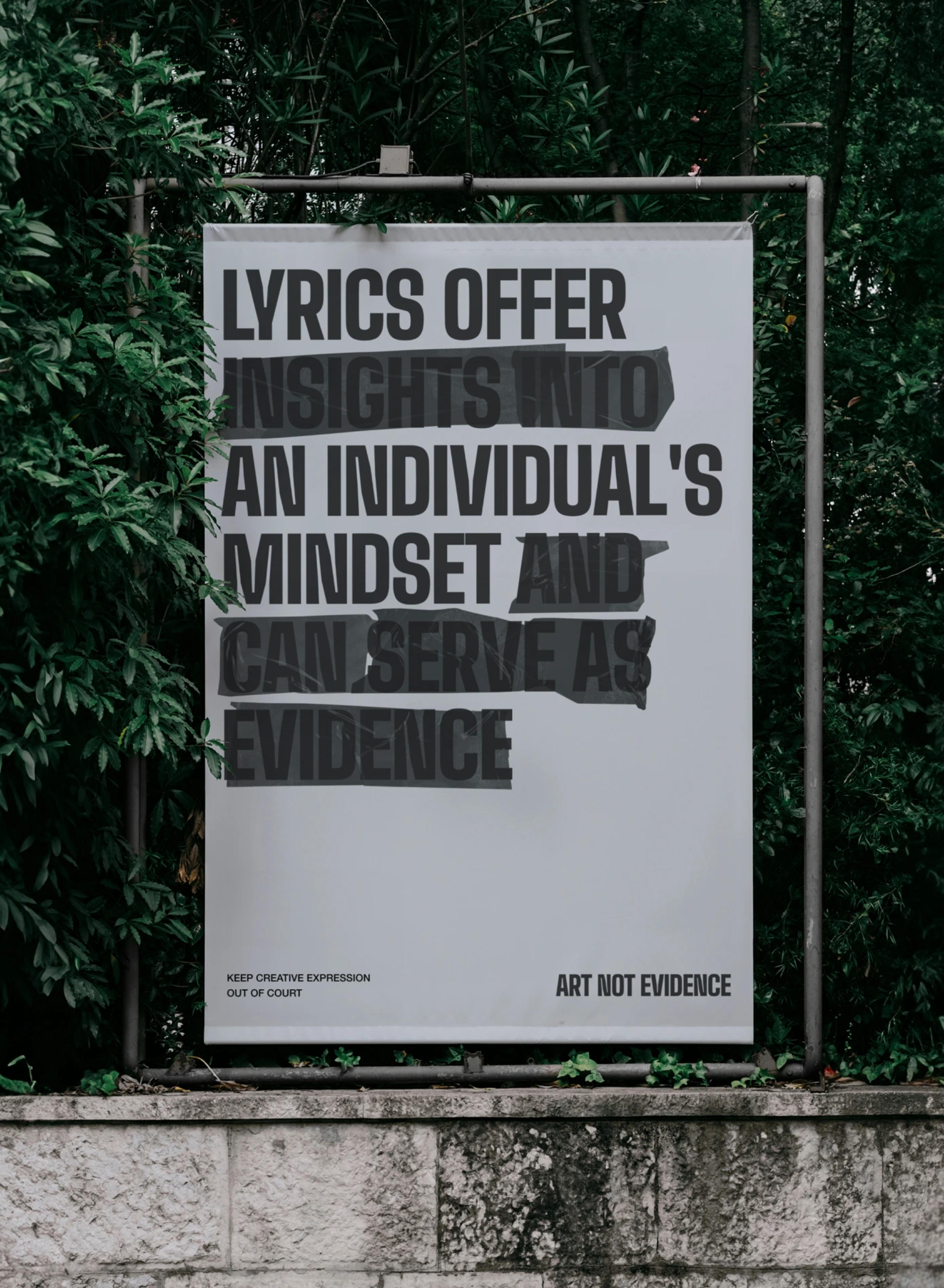 Lyrics offer an individuals mindset