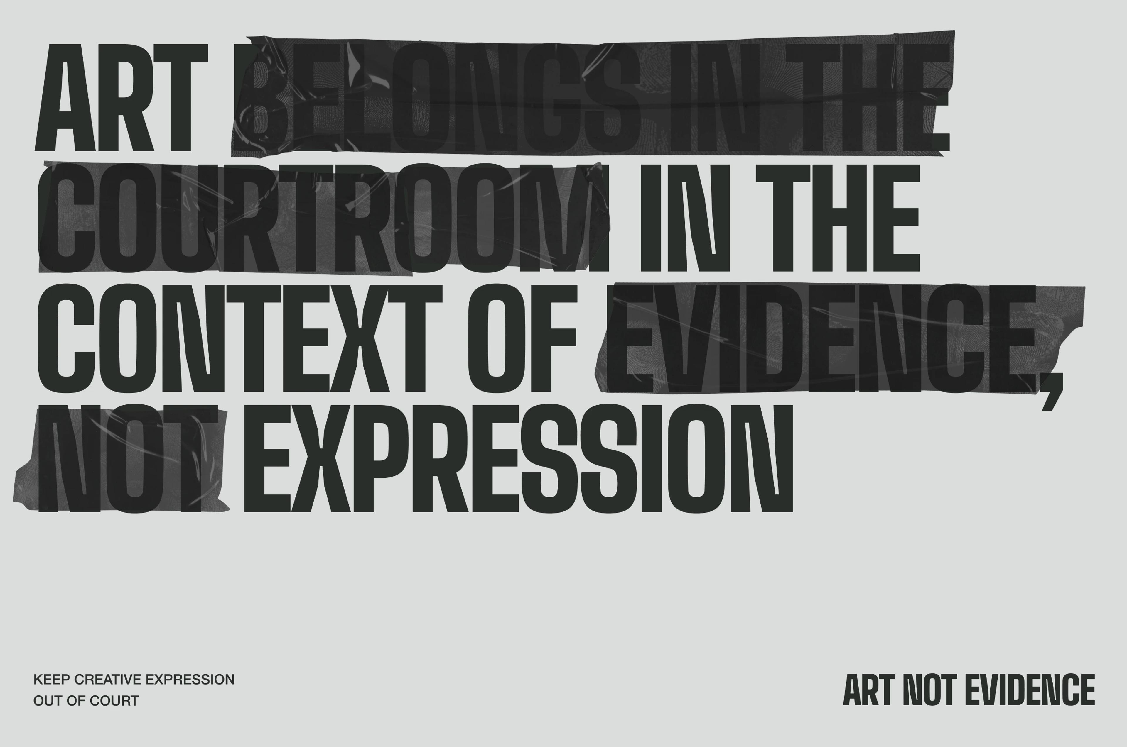 Art Not Evidence