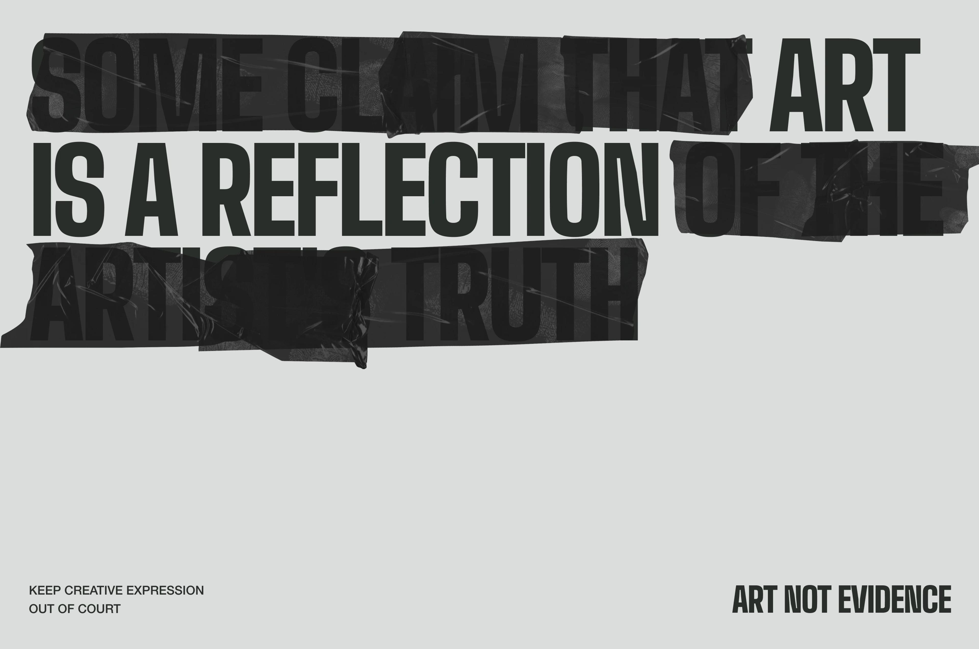 Art Not Evidence