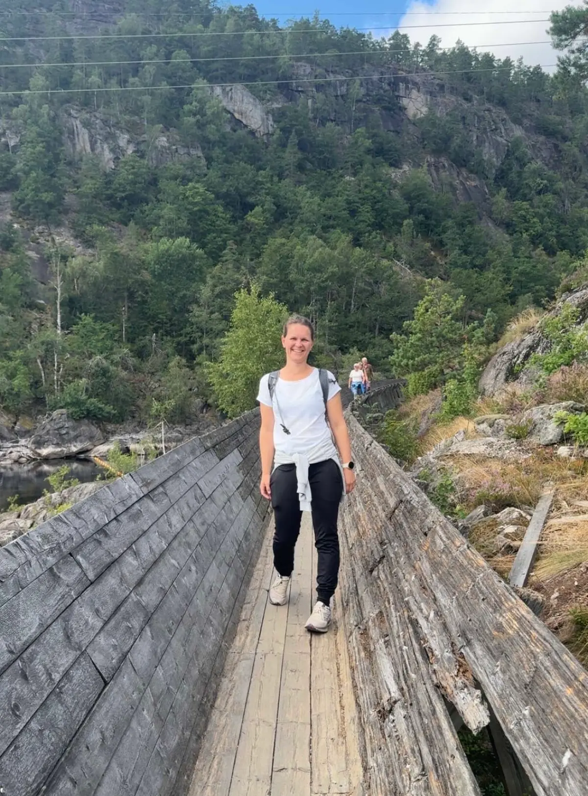 Elisabeth går Tømmerrenna i Vennesla