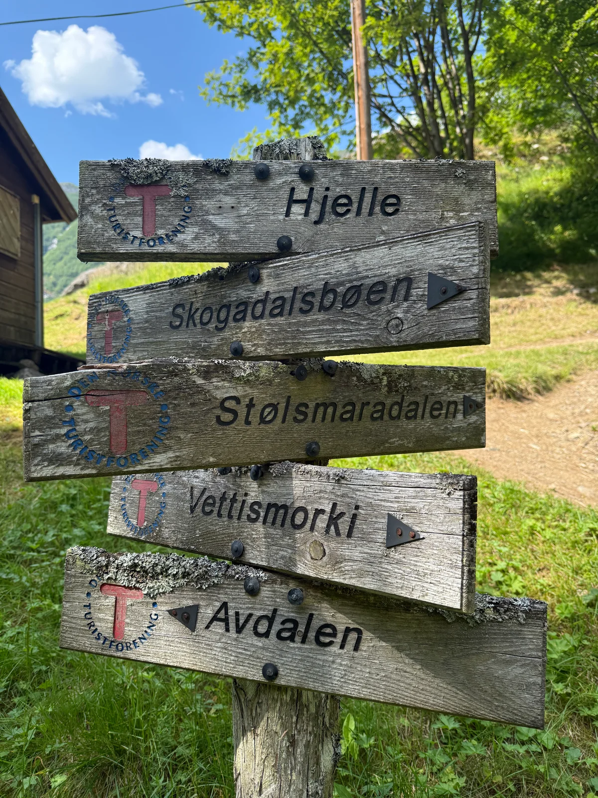 Skiltet på Vettis gard