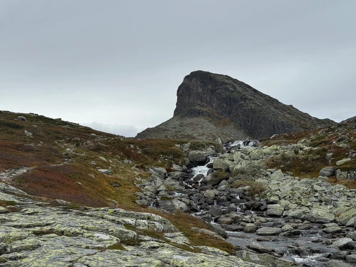 Storehødn i det fjerne på vei ned.
